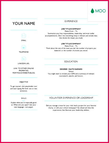 creative resume template 1