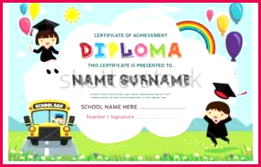 Free Kindergarten Graduation Certificate New Lovely Fun Certificate Free Download Graduation Templates 0d