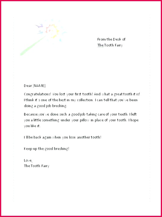 tooth fairy letter template boy first lost from the free printable