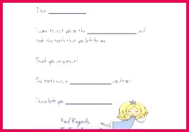 Letter From the tooth Fairy Template tooth Fairy Letter Free Printable
