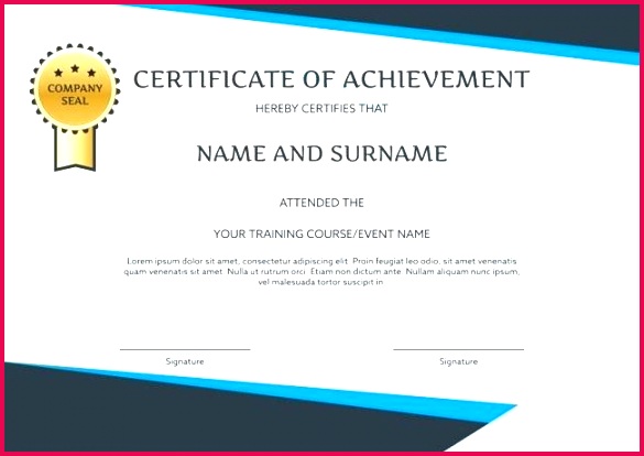 certificate template training and vector industrial sample pdf