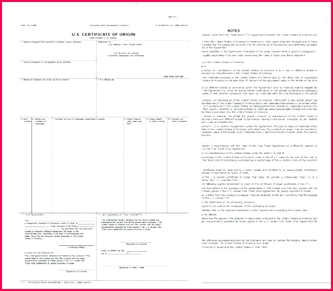 Us Certificate Origin Template Best Blank Form Canada Templat 655573 manufacturer certificate of origin template unique word ex nafta canada fillable best te us new images title statement