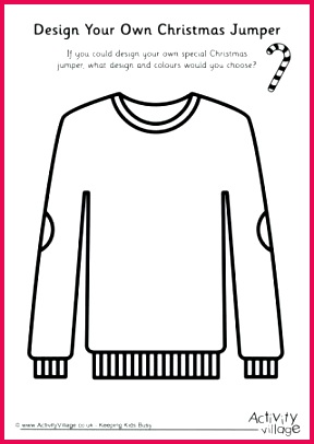 ugly sweater template as t certificate inside activity village christmas templates