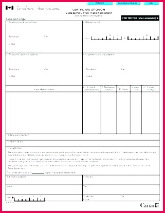 certificate of origin form word format lovely blank us template new elegant c colombia free trade agreement