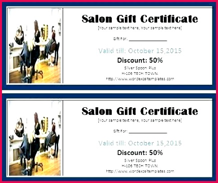 salon coupon template certificate ms word t excel templates beauty hairstylist certific loyalty coupons template