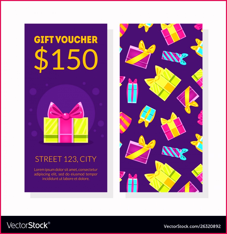 t voucher template certificate or coupon with vector