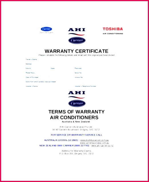 free warranty certificate templates premium samples construction request form template