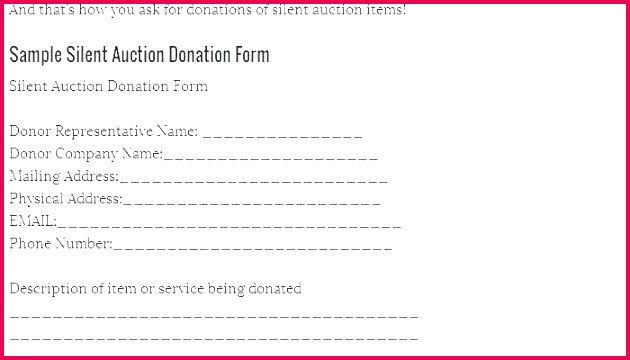 silent auction certificate template awesome silent auction t certificate template auction donation form template silent auction donation receipt form