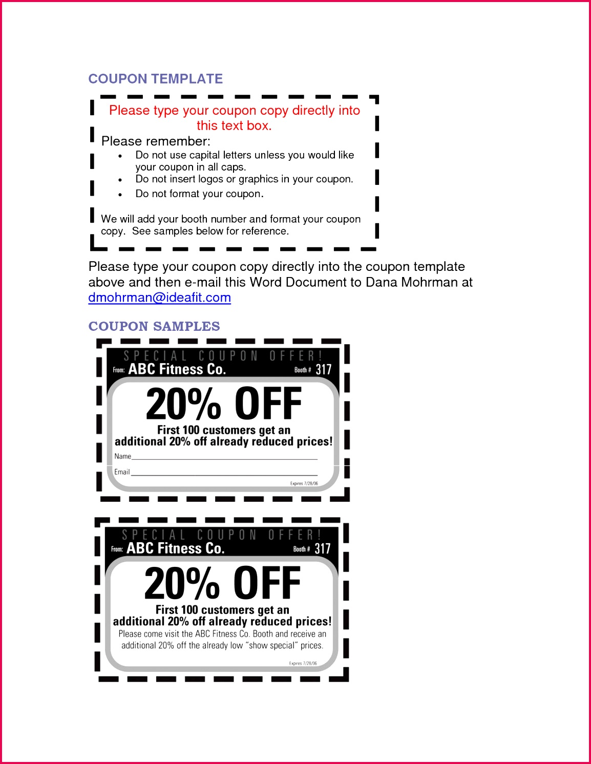 microsoft word coupon template