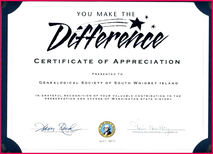 thank you certificates for volunteers signed by reed secretary of state has been template a certificate appreciation format in word