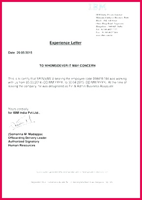 to whom it may concern job experience letter certificate format for android developer of delivery hospital e