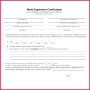 7 Work Experience Certificates Templates