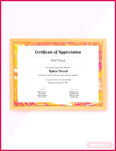 free appreciation certificate