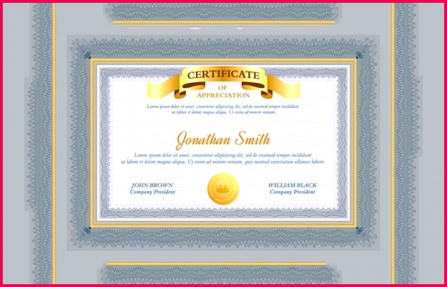 certificate template