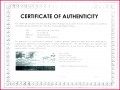 6 Art Certificate Of Authenticity Templates