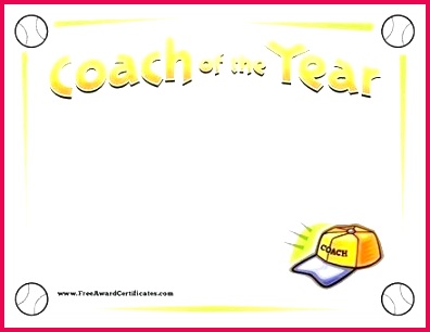 athletic certificate template sports for ms word at athlete coach of the year baseball award free templates crick