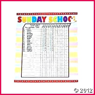 school attendance certificate templates template chart sunday perfect templa
