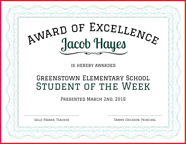 formal award certificate of excellence template 1 hayes what is