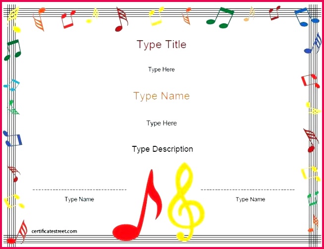 music award certificate template blank ideas printable certificates