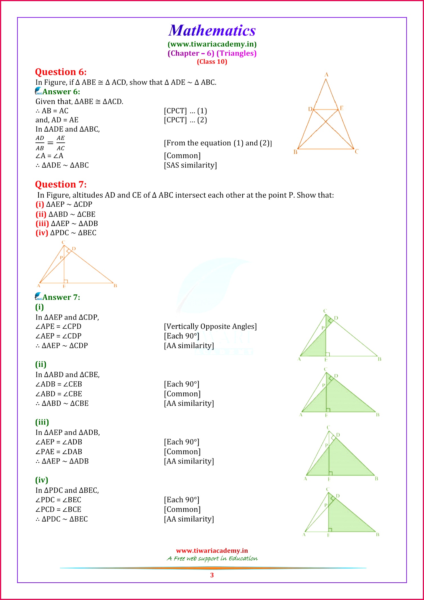 10 Maths NcertSolutions chapter 6 3 3