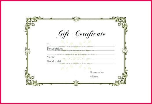 blank t certificate templates doc free premium template printable voucher for driving lessons