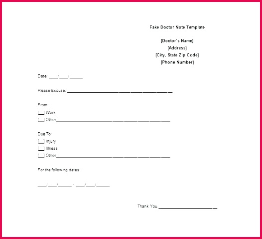 fake sick note template doctors for work free word sample doctor 6 example format uk nhs