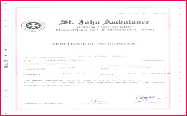 first aid certificate template or image medium