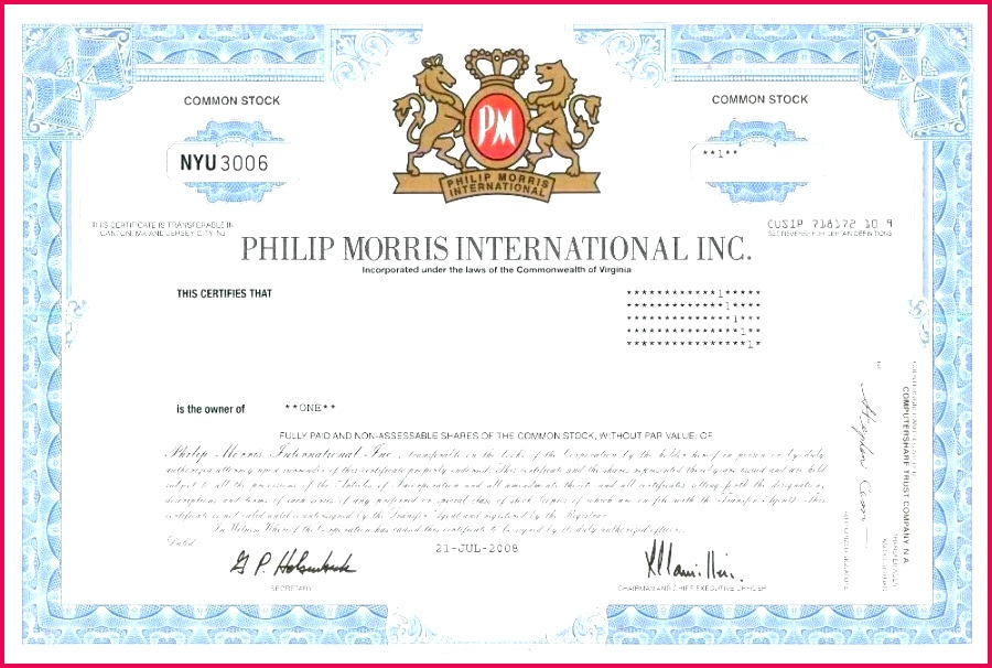 corporate stock certificate template free s corp blank forms