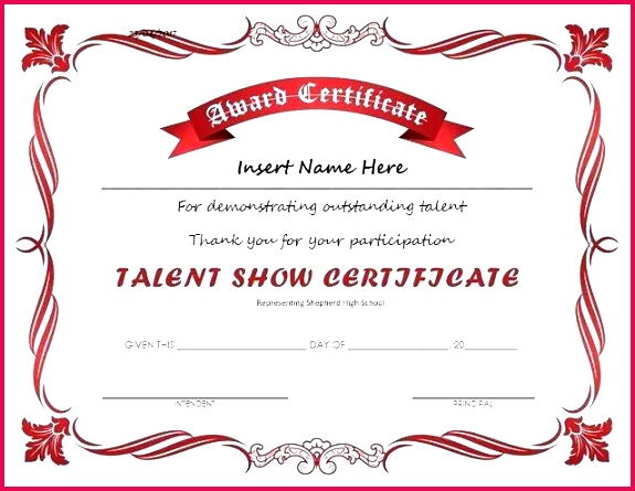 music certificate template templates art and award certificates inspirational talent show at certific