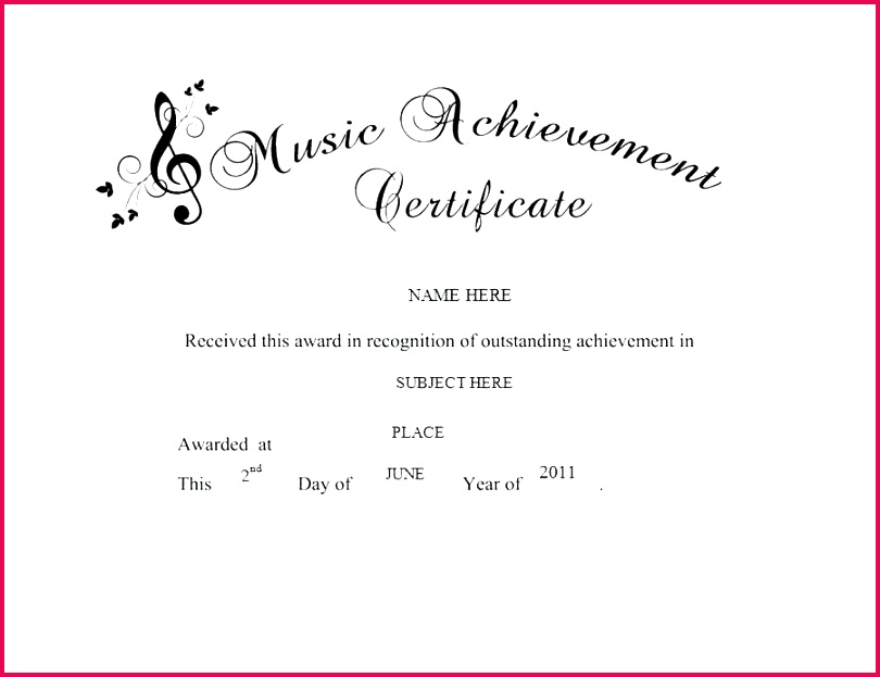 music award certificate template to her with achievement free word templates singing sin 7 printable documents a