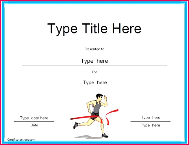 sports certificate templates free printable outstanding running award certificate template 754