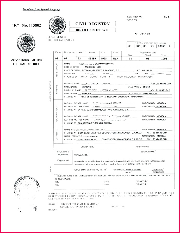 birth certificate translation template to translate birth certificate translation template to translate marriage from marriage certificate translation template free