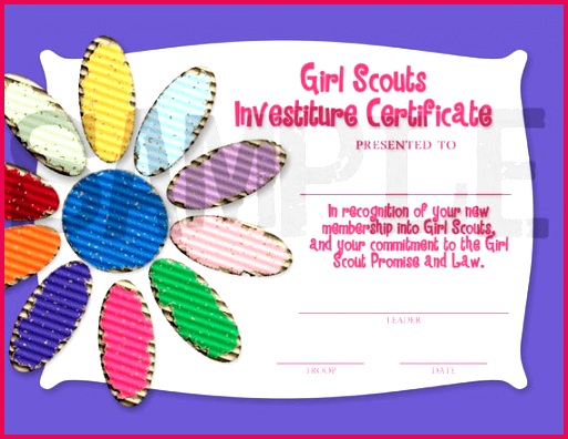 100 Girl Scout Daisy Rededication Certificate – yasminroohi 513396 il 570xN h9jz