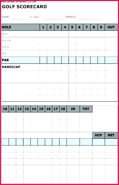 golf handicap card template unique pics of league excel spreadsheet certificate
