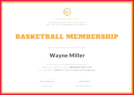 basketball certificate template rotary appreciation club word free