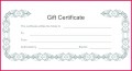 4 Make Your Own Gift Certificate Printable