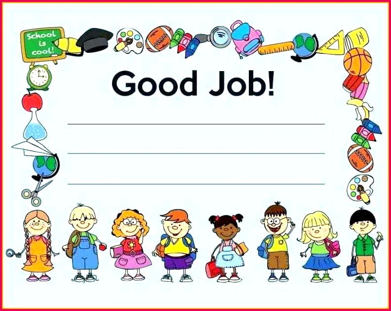7 good job certificate quick good job certificate template