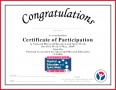 6 Participation Certificate Template Free