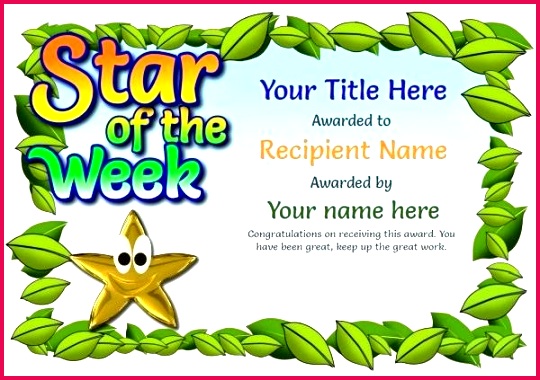 school certificate template star of the week 2 image academic certificate template free academic certificate template