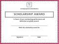 3 Scholarship Award Certificate Template