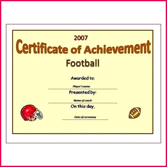soccer award certificate templates free fresh 5 best of printable football recognition volleyball s
