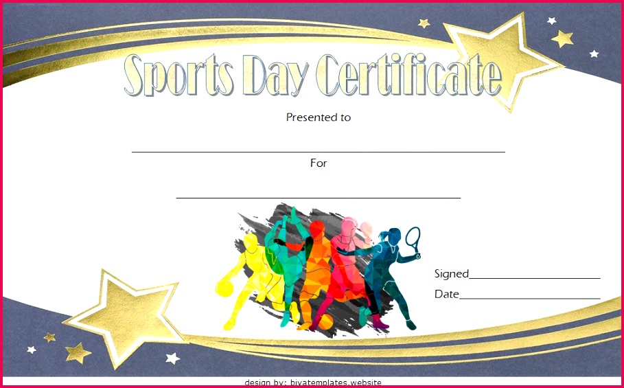 Sports Day Certificate Template 8