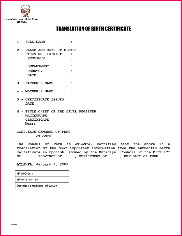 certificate translation template to en birth spanish english samples h new ce