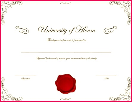 fake degree certificate template university graduation sample templates