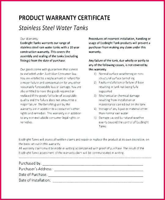 9 warranty statement samples templates product template disclaimer real estate thank you letter 6 free sample example format examples tem