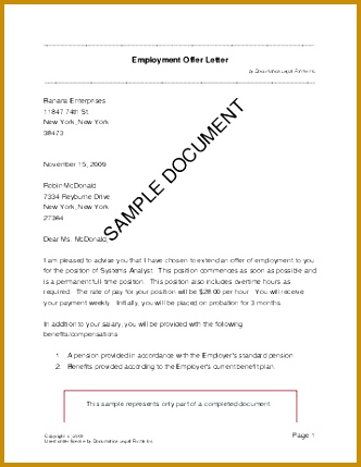 USA Employment fer Letter 332429