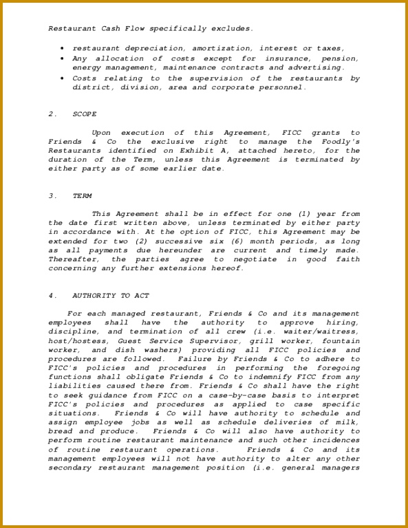 Management Agreements Real Property Business Management Agreement 768593