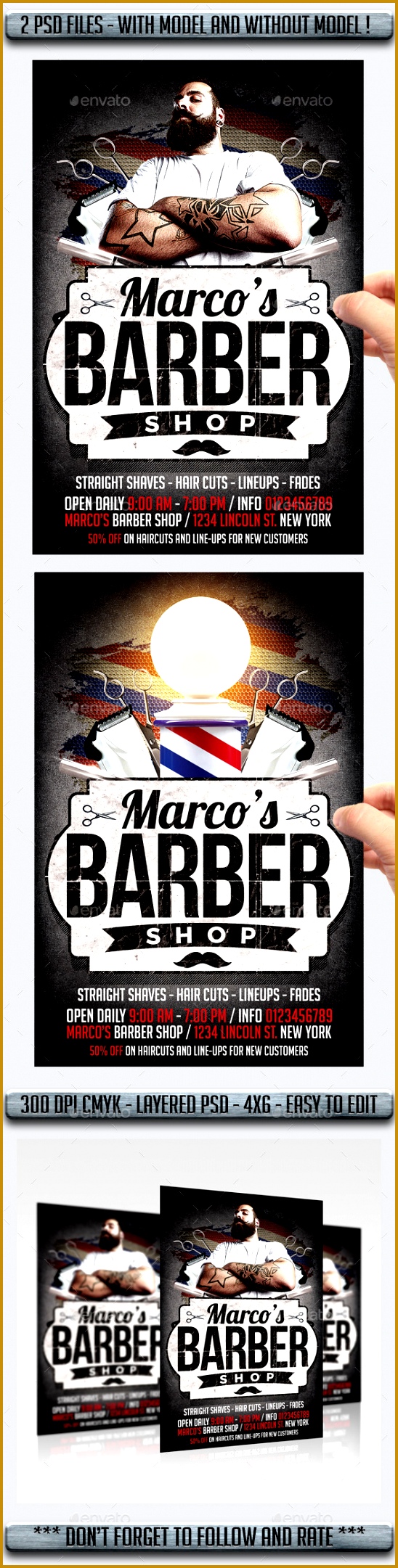 15 excellent flyer templates for your next event Barbershop 2161548
