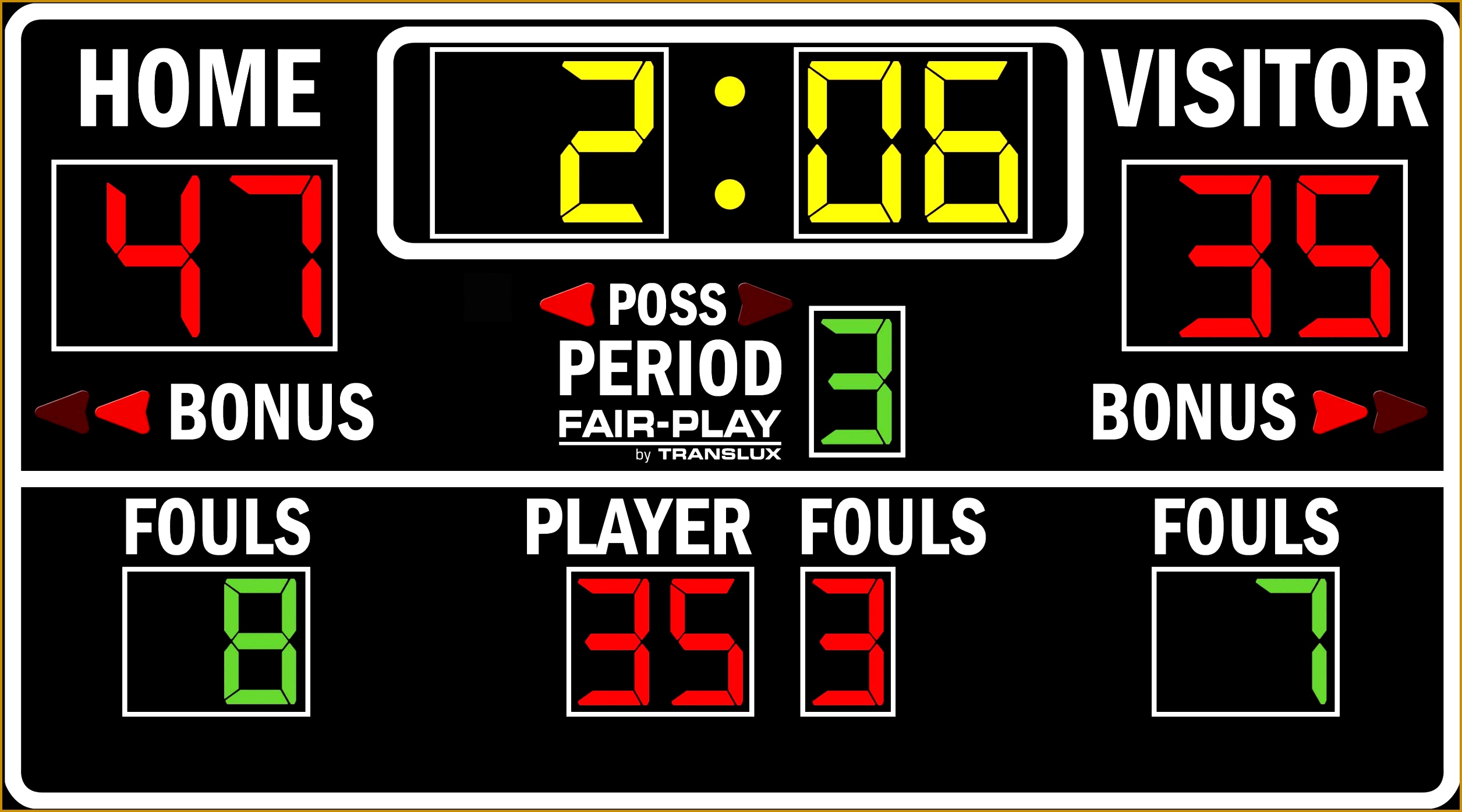BB 1620 4 Basketball Scoreboard 13952511