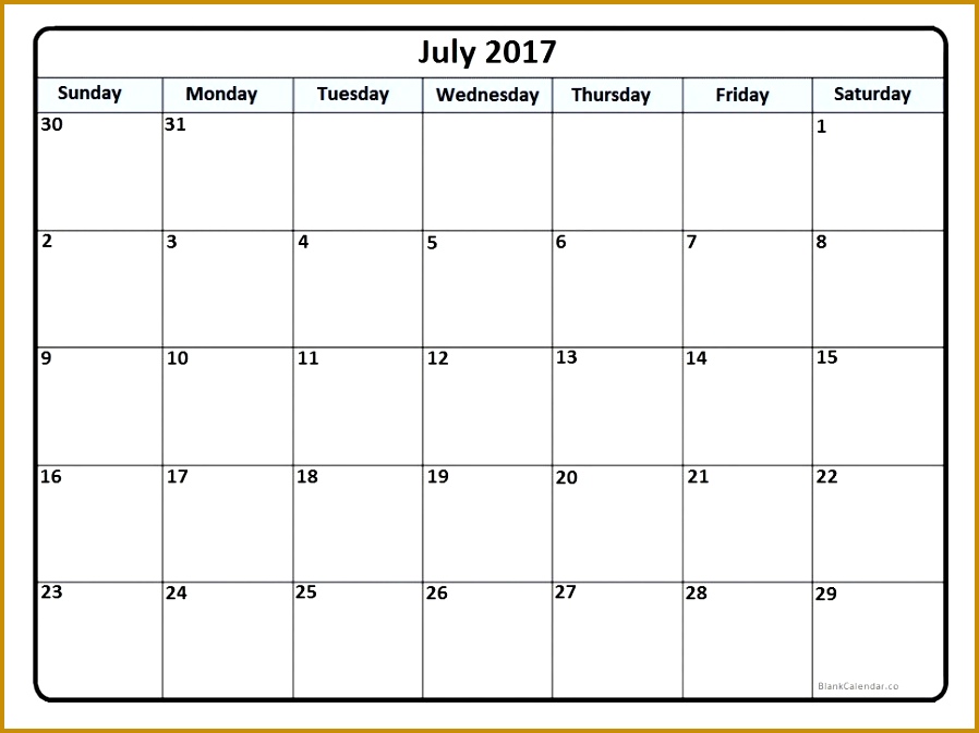 July 2017 printable calendar 673898